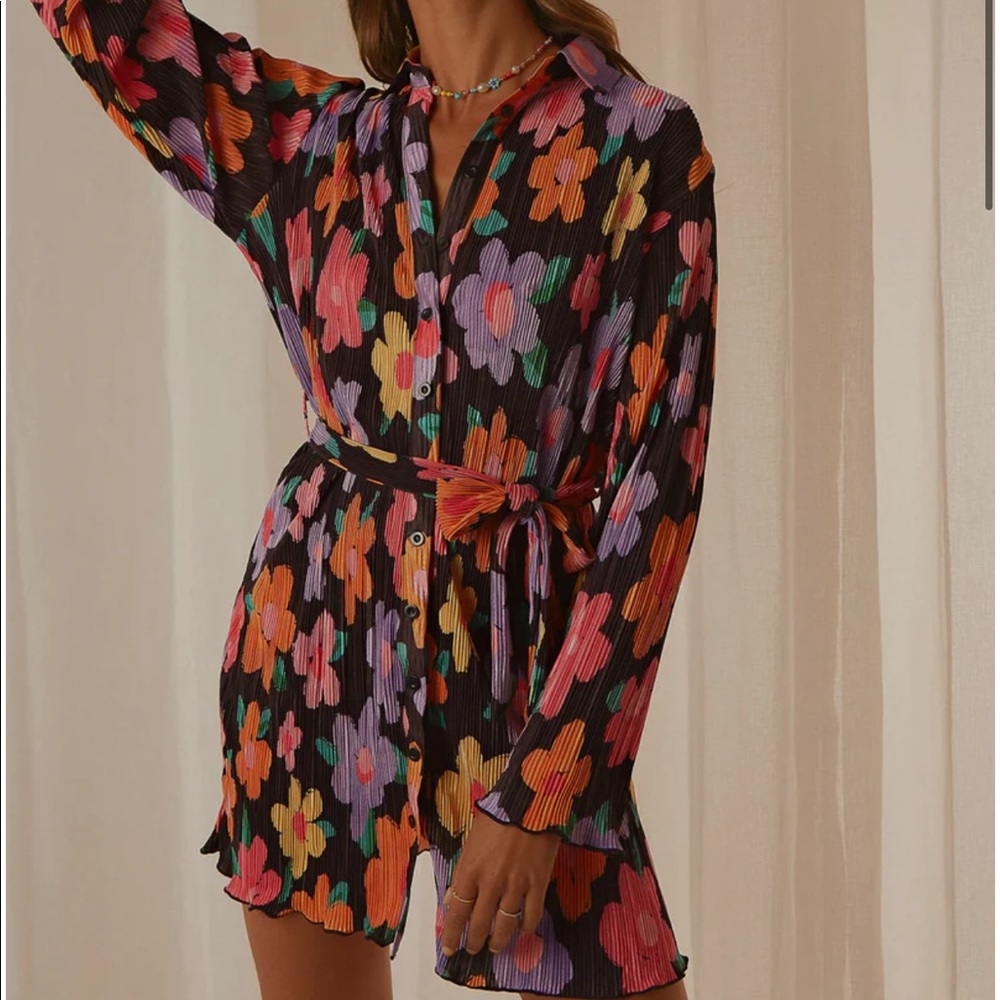 Pepper Mayo Soho Chic Shirt Dress - Noir Bloom